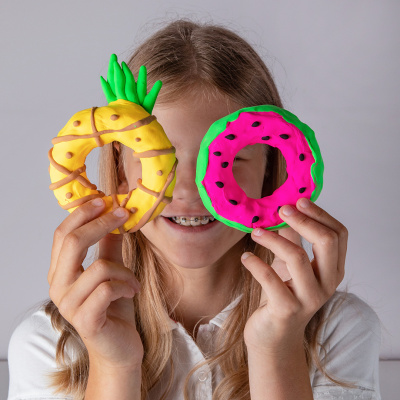 ����� ������ ���������� ���������� �� Moon Light Clay Donut set Fruits